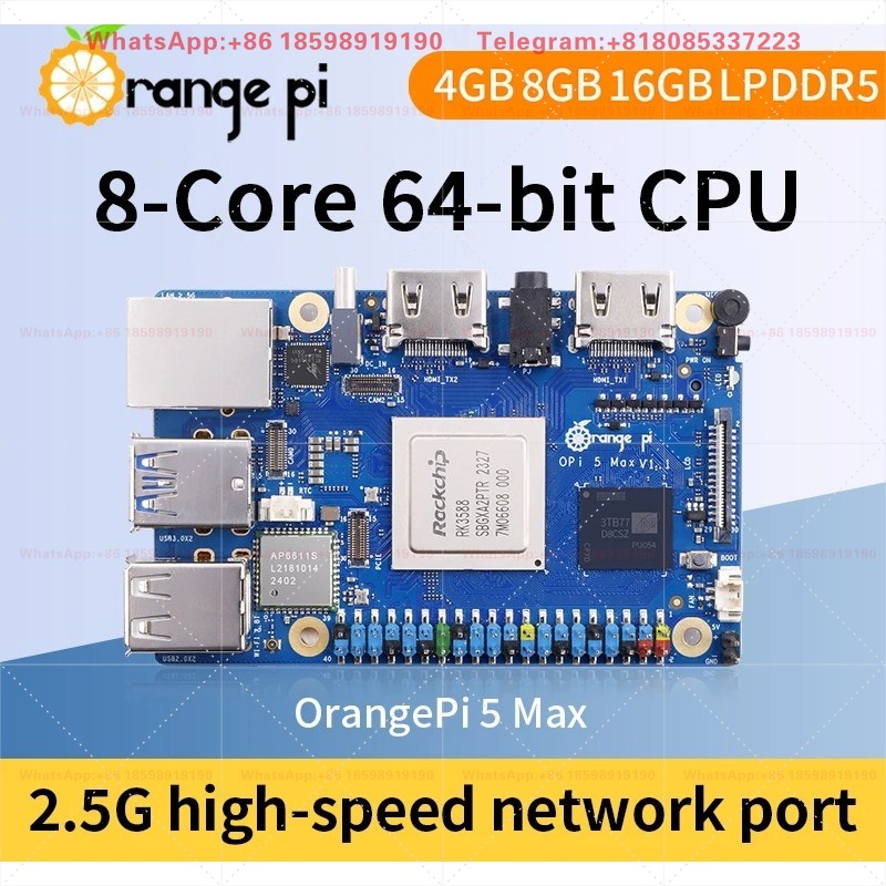 Orange Pi 5 Max 8GB / 16GB RAM - Orange Pi 5 Plus 16Gb 评论和价格